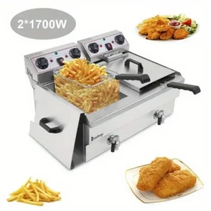 Electric Countertop High Capacity Stainless Steel Fryer